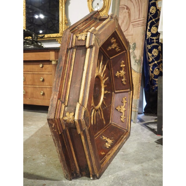 Wood 18th Century Italian Walnut Wood Pulpit Canopy For Sale - Image 7 of 13