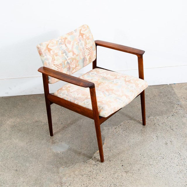 Wood 1960s Mid Century Danish Modern Lounge Chair Armchair Rosewood Finn Juhl Style Denmark For Sale - Image 7 of 12