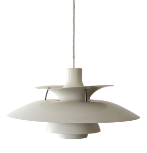 PH 5 White Pendant by Poul Henningsen for Louis Poulsen, 1960s