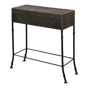 Embossed Leather Box on Stand