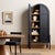 2020s Four Hands Tolle Panel Door Cabinet, Drifted Matte Black For Sale - Image 5 of 13