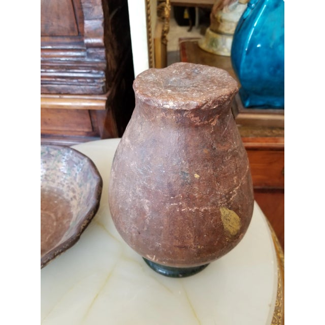 Antique Rustic Clay Vessels - Set of 2 For Sale In San Antonio - Image 6 of 12