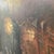 Vintage Oil Painting on Canvas "City Motif at Dusk" Signed Framed For Sale - Image 4 of 12