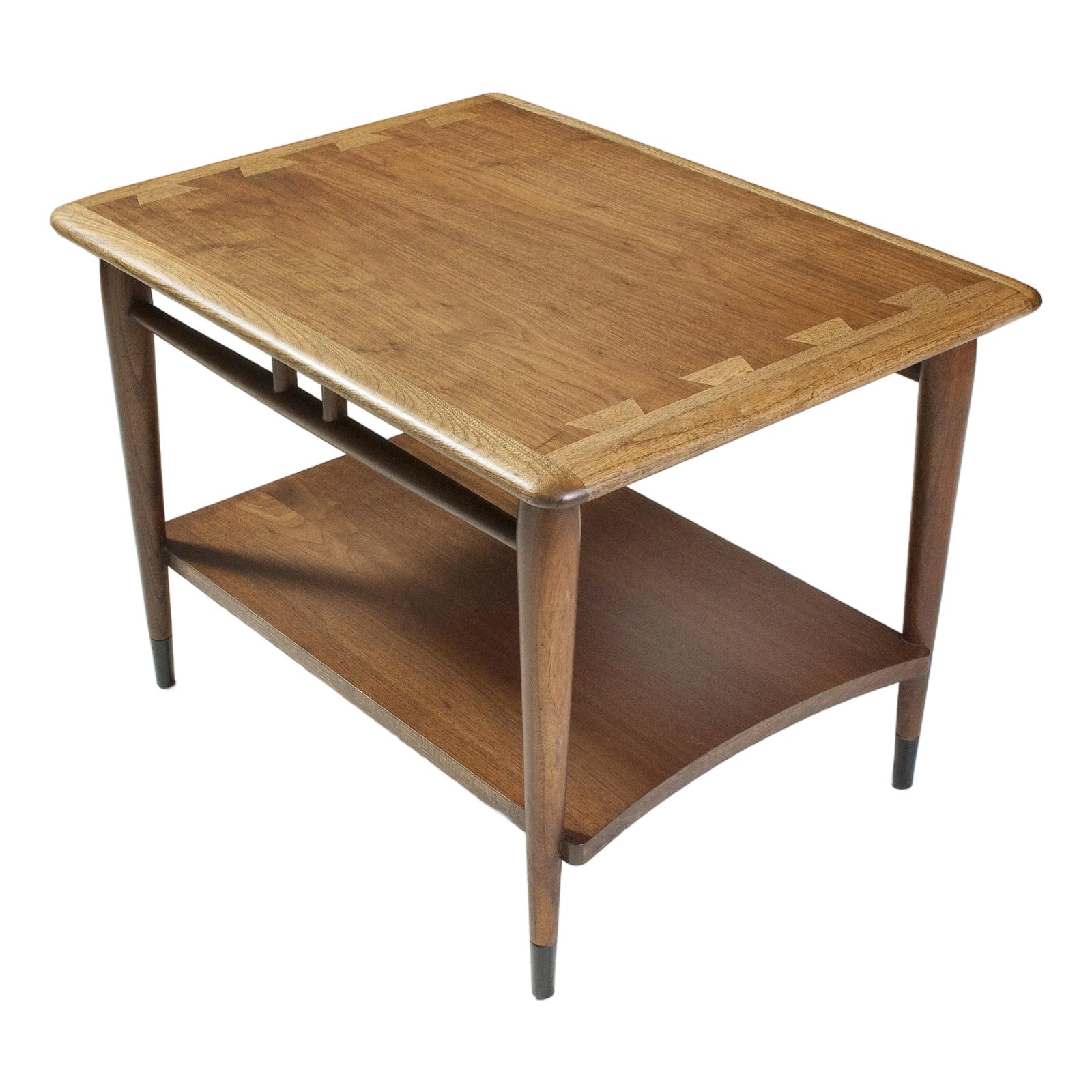 1950s Single Lane Acclaim Walnut Side Table by Andre Bus | Chairish