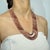 Pink Late 20th Century Style Natural Strawberry Quartz Multi-Strand Statement Necklace, 18" For Sale - Image 8 of 14