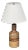 1950s Tue Poulsen, Table Lamp, Beige Stoneware, Denmark For Sale