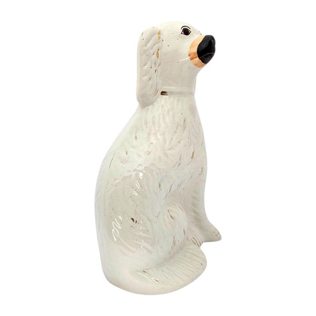 Late 19th-Century English Staffordshire Spaniel Mantel Dogs, Pair For Sale - Image 15 of 16