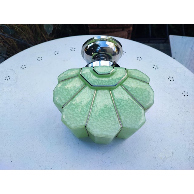 Art deco, brass ceiling lamp, dimensions: height 21 cm, width 18 cm, depth 10 cm. European Plug (up to 250V).The wiring of...