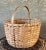 Circa 1940 Bushwhacker-Inspired Basket - Nicely Sized Black Ash Splint With Hickory Rim Lashing For Sale - Image 12 of 12