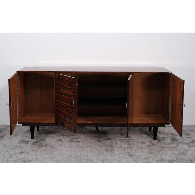 Large Mid-Century Sideboard in Makassar, 1940s For Sale - Image 9 of 12