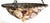 Large Art Deco Alabaster Mosaic Ceiling Light, 1920s For Sale - Image 6 of 14