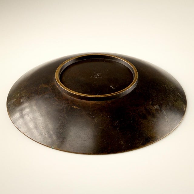 Metal Art Deco Disko Metal Bowl by Just Andersen, 1930s For Sale - Image 7 of 13