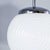 1940's original mouth blown ribbed opaline pendant lamps. Beautiful original ribbed opaline pendant lamps featuring mouth-...