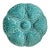 Mid-Century French Gien Turquoise Aqua Blue-Green Glazed Oyster Plate For Sale