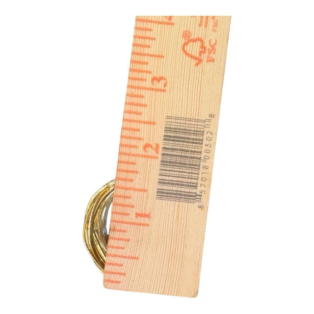 Gold Vintage Sculptural Gold-Tone Woven Metal Napkin Rings – Set of 14 For Sale - Image 8 of 8