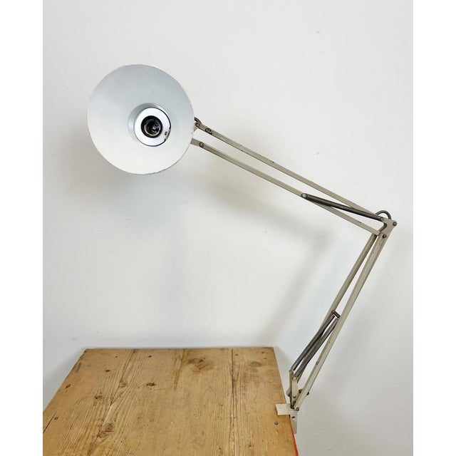 Beige Vintage Beige Architect Table Lamp from Fax, 1970s For Sale - Image 8 of 15