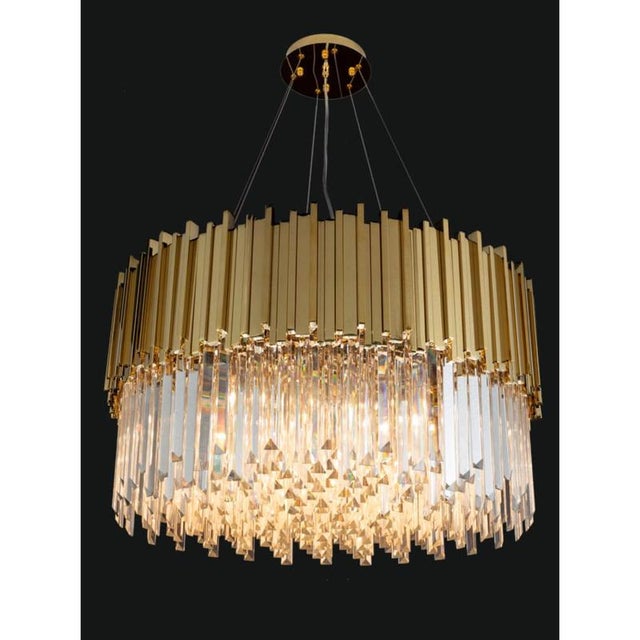 Not Yet Made - Made To Order Collection Jupiter Chandelier in Metal and Crystal by Jago For Sale - Image 5 of 18