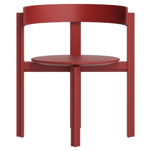 Red Wood and Beech Principal Chair by Bodil Kjaers for Karakter For Sale - Image 10 of 10