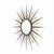 1940s French Mid-Century Modern Hand-Hammered Metal Sunburst Mirror, Circa 1960 For Sale - Image 5 of 9