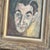 Mid 20th Century Mid 20th Century Vintage Boho Original Oil Portrait on Canvas For Sale - Image 5 of 7