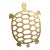 Vintage Mid Century Brass Turtle Trivet For Sale