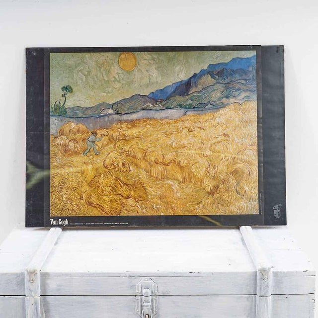 Van Gogh Art Print The Collection Poster, 1970s, Wood For Sale - Image 4 of 4