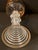 Art Nouveau Antique Moser St Louis Wine Glass Gold Gilt With Ribbed Stem For Sale - Image 3 of 12