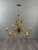 Gilded Metal Chandelier, Italy, 1950 For Sale - Image 9 of 12