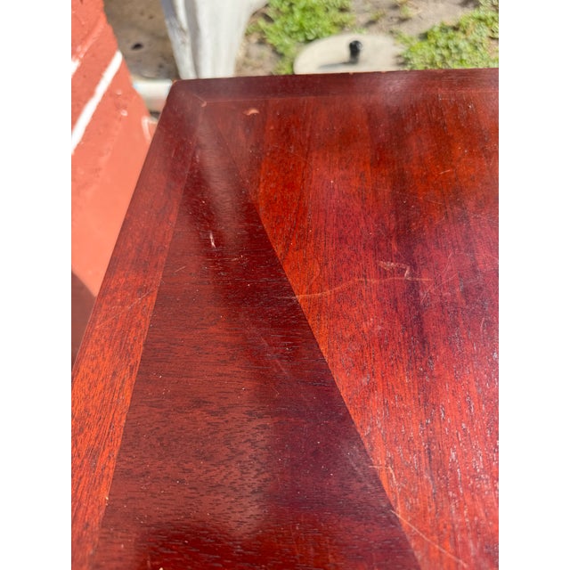 Canterbury Mahogany Designer Michael Berman Limited Brass Castered Cocktail Coffee Table For Sale - Image 11 of 12