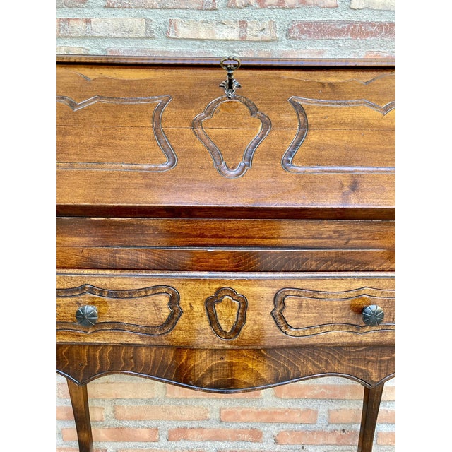 Louis XV Style Folding Desk with One Drawer, 1950 For Sale - Image 12 of 18