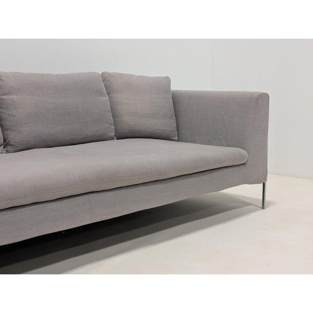 Grey Charles Sofa from B&B Italia For Sale - Image 6 of 13