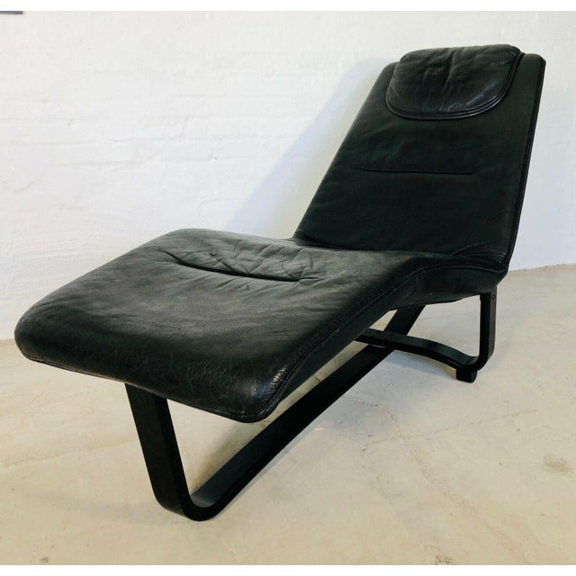 Vintage Norwegian Leather Lounge Chair by Ingmar Relling For Sale - Image 9 of 9