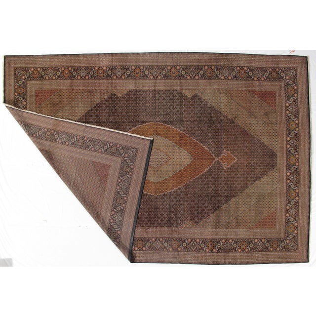 2010s Pasargad Ny Persian Tabriz Fish Silk & Wool Hand-Knotted Rug - 13'2" X 19'6" For Sale - Image 5 of 8