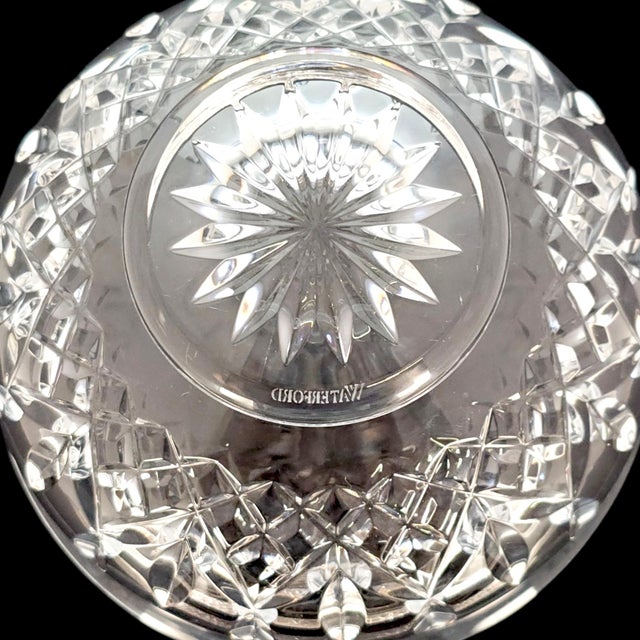 Glass Waterford Lismore Ftb6 Footed Crystal Bowl 6", Gothic Mark, Ireland For Sale - Image 7 of 9