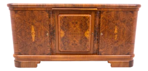 Large Art Deco Chest of Drawers, Poland, 1940s