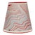 Pair of Maison Maison Design Red, White, and Blue Marble Paper Lampshades For Sale