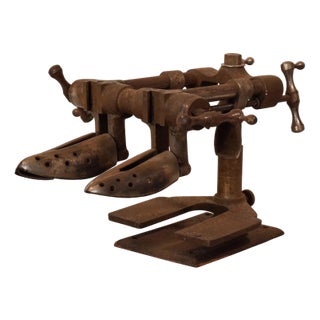 Early 20th Century Cobblers Double Shoe Stretcher Machine For Sale