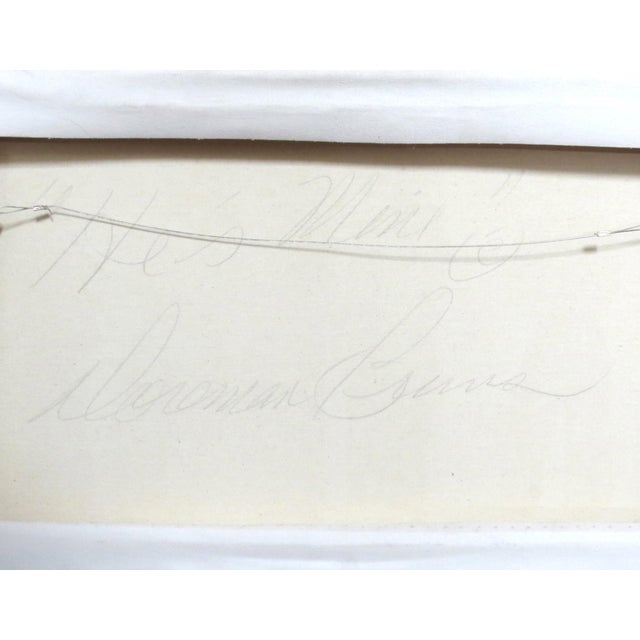 Late 20th Century Doreman Burns Western Lithograph Canvas of Cowgirls Titled "He's Mine" For Sale - Image 9 of 9