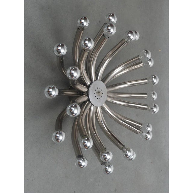 Spage Age Sputnik Crome Ceiling Lamp from Cosack, 1970s For Sale - Image 3 of 9