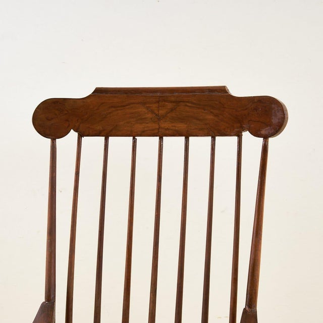 Vintage Wooden Rocking Chair For Sale - Image 3 of 7
