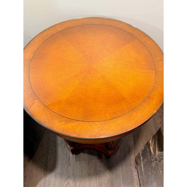 Baker Furniture Company Baker Round Side Table For Sale - Image 4 of 6