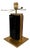 Brass and Glass Table Lamp Base, Italy, 1980s For Sale