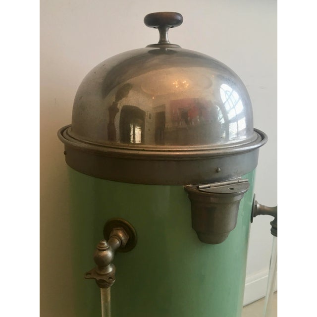 1950s Vintage Mid-Century Jade Green Coffee Urn For Sale - Image 5 of 12