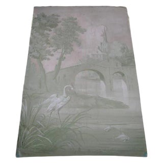 Late 18th Century Vintage Chateau Oil Painting For Sale