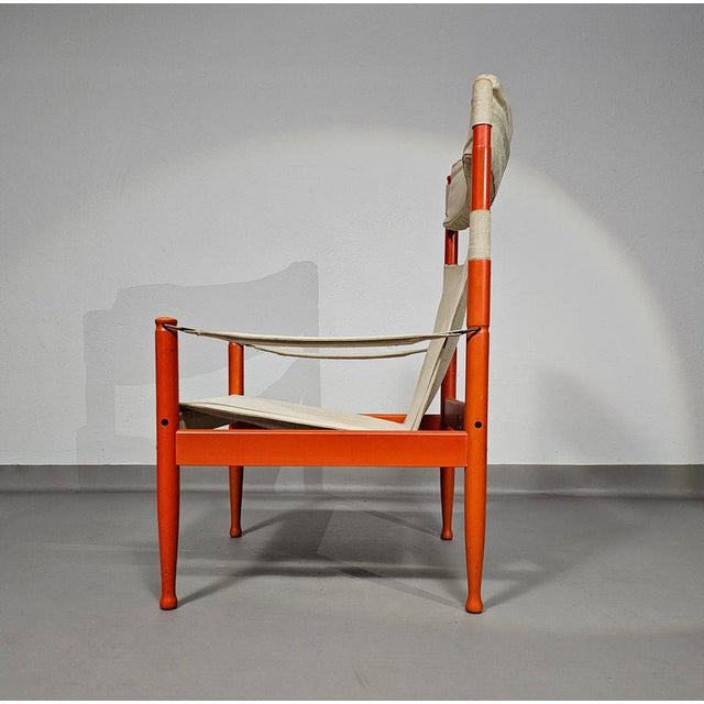 Model 30 Safari Lounge Chair by Erik Worts for Niels Eilersen, Denmark, 1960s For Sale - Image 15 of 18