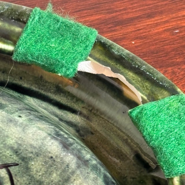 1969 Mid-Century Modern Glazed Ceramic Ashtray / Catchall For Sale - Image 12 of 12