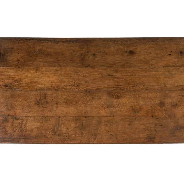 Antique English George III Farmhouse Table in Oak, 1700s For Sale - Image 9 of 11