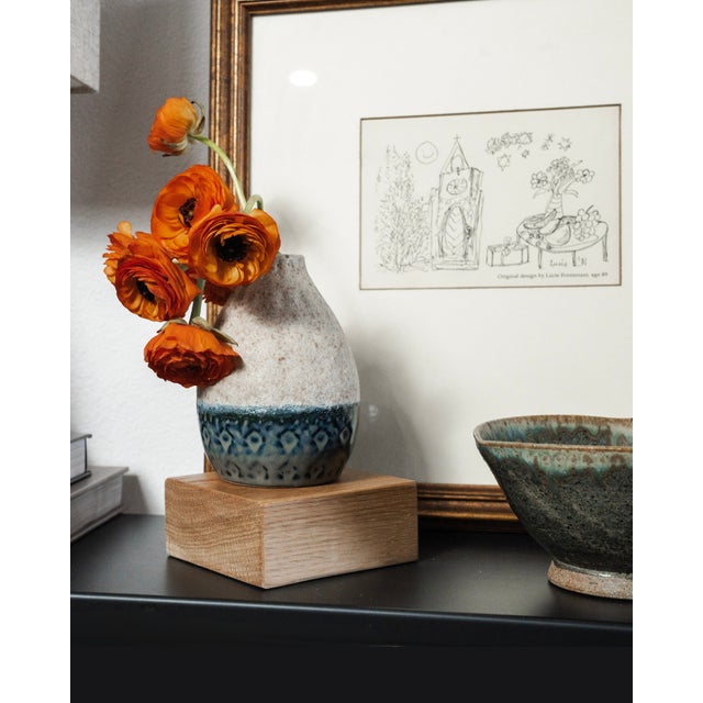 Framed Drawing by Lucie Forstenzer, Dated 1981 For Sale - Image 4 of 5