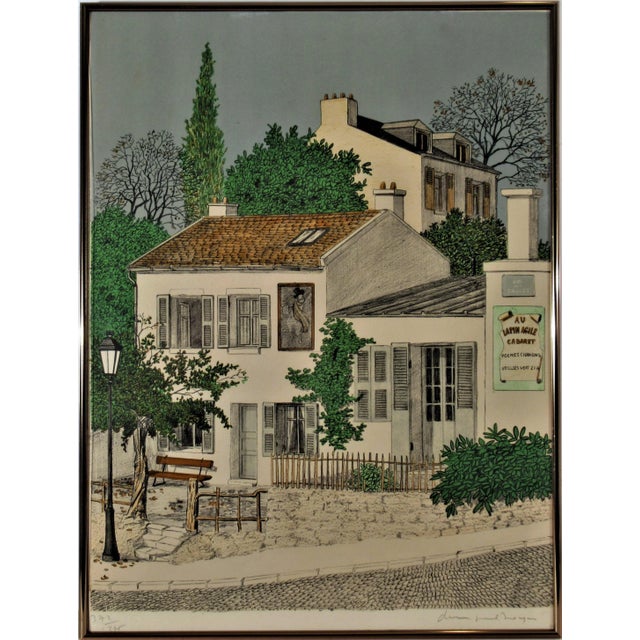 Printmaking Materials Denis Paul Noyer, Le Lapin Agile, Circa 1970 For Sale - Image 7 of 7