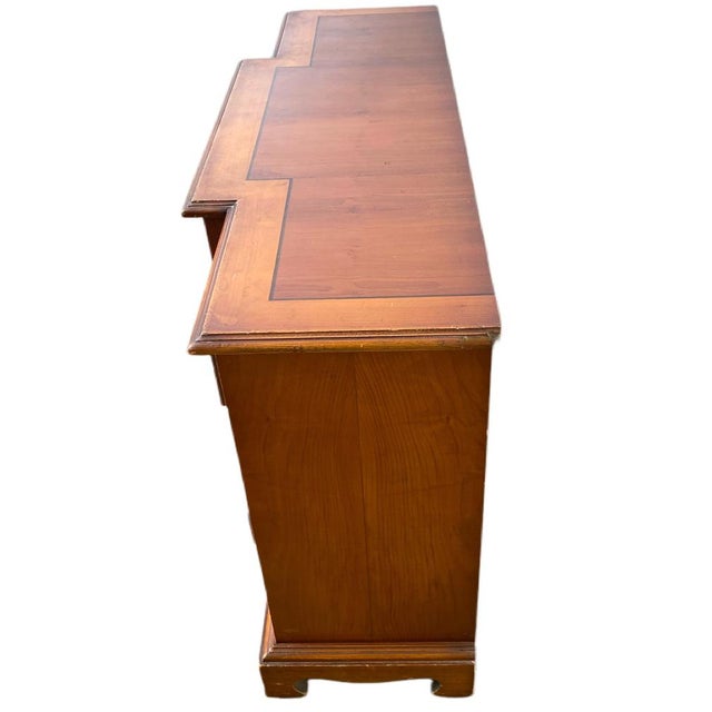 Charming small English Empire-style sideboard in excellent condition. Made of cherry and pine. Dimensions: Height 75 cm,...